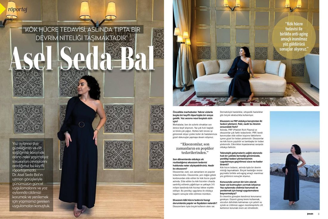 Dr. Asel Seda Bal ile yapılan dergi röportajı